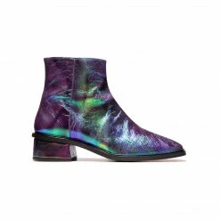 L'INTERVALLE WOMEN Galway Purple Metallic Leather