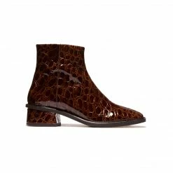 L'INTERVALLE WOMEN Galway Tan Croco Leather