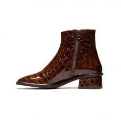 L'INTERVALLE WOMEN Galway Tan Croco Leather