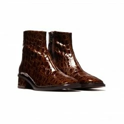 L'INTERVALLE WOMEN Galway Tan Croco Leather