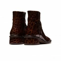 L'INTERVALLE WOMEN Galway Tan Croco Leather