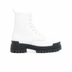 L'INTERVALLE Langport White Leather/Black Sole