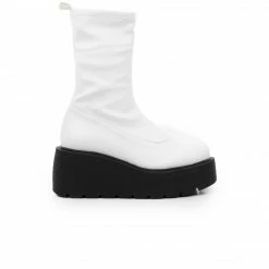 L'INTERVALLE Boston White Leather Stretch