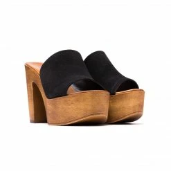 L'INTERVALLE WOMEN Harini Black Suede