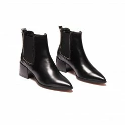 L'INTERVALLE WOMEN Jalna Black Leather