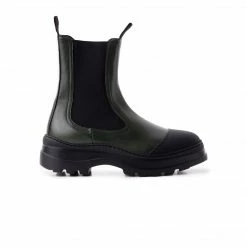 L'INTERVALLE WOMEN Pilot Khaki Leather