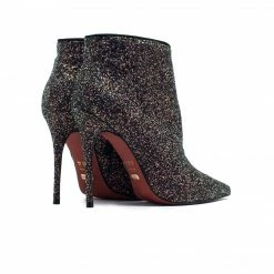 L'intervalle Lucia Black Glitter Ankle Boots WOMEN