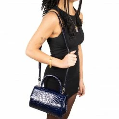 L'INTERVALLE Mage Navy Shiny Croco WOMEN