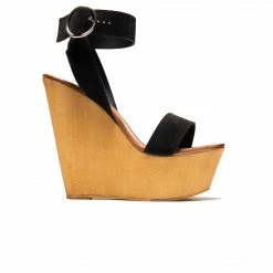 L'INTERVALLE WOMEN Shams Black Suede