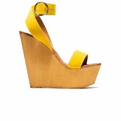 L'INTERVALLE Shams Yellow Suede WOMEN