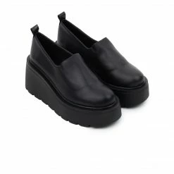 L'INTERVALLE WOMEN San Diego Black Leather Stretch