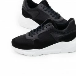 L'INTERVALLE Braxton Black Leather/Suede