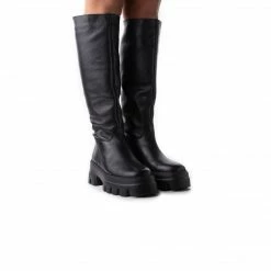 L'INTERVALLE Miramar Black Leather