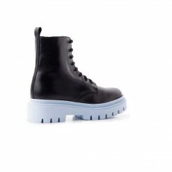 L'INTERVALLE Ciudad Black Leather/Blue Sole