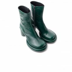 L'INTERVALLE Weston Dark Green Leather WOMEN