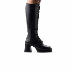 L'INTERVALLE Bayonne Black Leather WOMEN