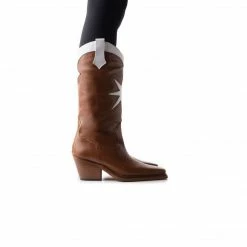 L'INTERVALLE Presley Tan/White Leather WOMEN