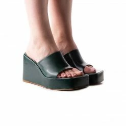 L'INTERVALLE Matamoros Green Leather WOMEN