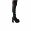 L'INTERVALLE WOMEN Finesse Black Suede Stretch