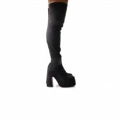 L'INTERVALLE WOMEN Finesse Black Suede Stretch