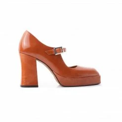 L'INTERVALLE WOMEN Thale Burnt Orange Leather