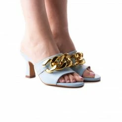 L'INTERVALLE Calliope Light Blue Leather WOMEN