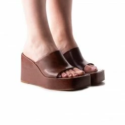 L'INTERVALLE WOMEN Matamoros Chestnut Leather