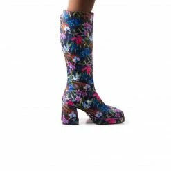 L'INTERVALLE Cologne Navy Satin Flowers