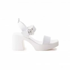 L'INTERVALLE Domizia White Leather WOMEN