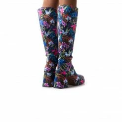 L'INTERVALLE Cologne Navy Satin Flowers