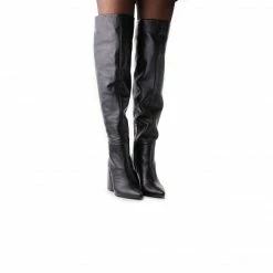 L'INTERVALLE Ceasars Black Leather WOMEN