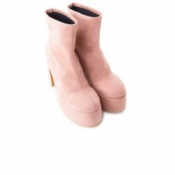 L'INTERVALLE WOMEN Flash Pink Suede Stretch