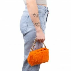 L'INTERVALLE WOMEN Mini Melo Orange Fur
