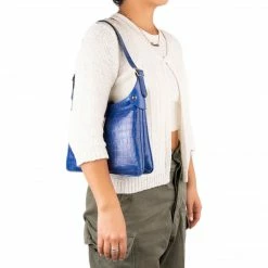 L'INTERVALLE Subway Blue Croco WOMEN