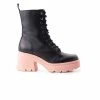 L'INTERVALLE WOMEN Romeo Black/Pink Leather