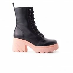 L'INTERVALLE WOMEN Romeo Black/Pink Leather