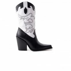 L'INTERVALLE Cavalia Black White Leather WOMEN