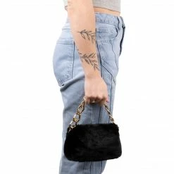 L'INTERVALLE WOMEN Mini Melo Black Fur