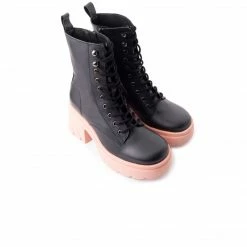 L'INTERVALLE WOMEN Romeo Black/Pink Leather