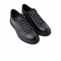 L'INTERVALLE MEN Hercules Black Leather