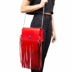 L'INTERVALLE Blanche Red Leather