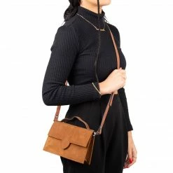 L'INTERVALLE Mini Diya Tan Suede WOMEN