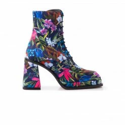 L'INTERVALLE WOMEN Bavaria Navy Satin Flowers