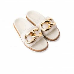 L'INTERVALLE Conquista Off White Leather WOMEN