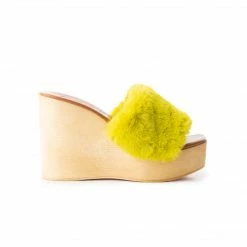 L'INTERVALLE Fluffy Lime Fur WOMEN