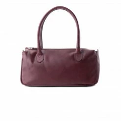 L'INTERVALLE Jean Dark Red Leather WOMEN