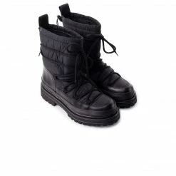 L'INTERVALLE Luisville Black Leather/ Nylon WOMEN