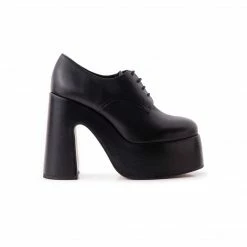 L'INTERVALLE Beetle Black Leather WOMEN