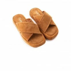 L'INTERVALLE Oda Cognac Suede WOMEN