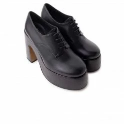 L'INTERVALLE Beetle Black Leather WOMEN